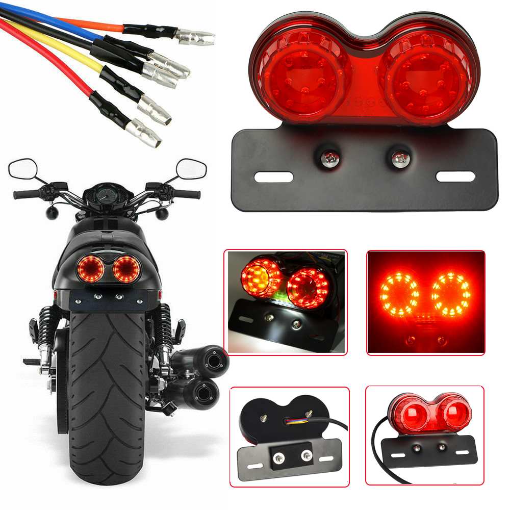 Motorrad LED Rücklicht Blinker Bremslicht Heckleuchte