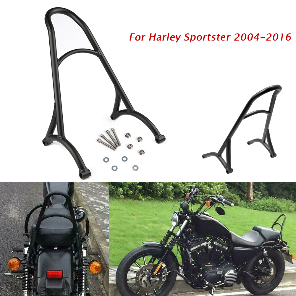 Burly Short Sissy Bar Backrest For Harley Sportster XL Iron 883