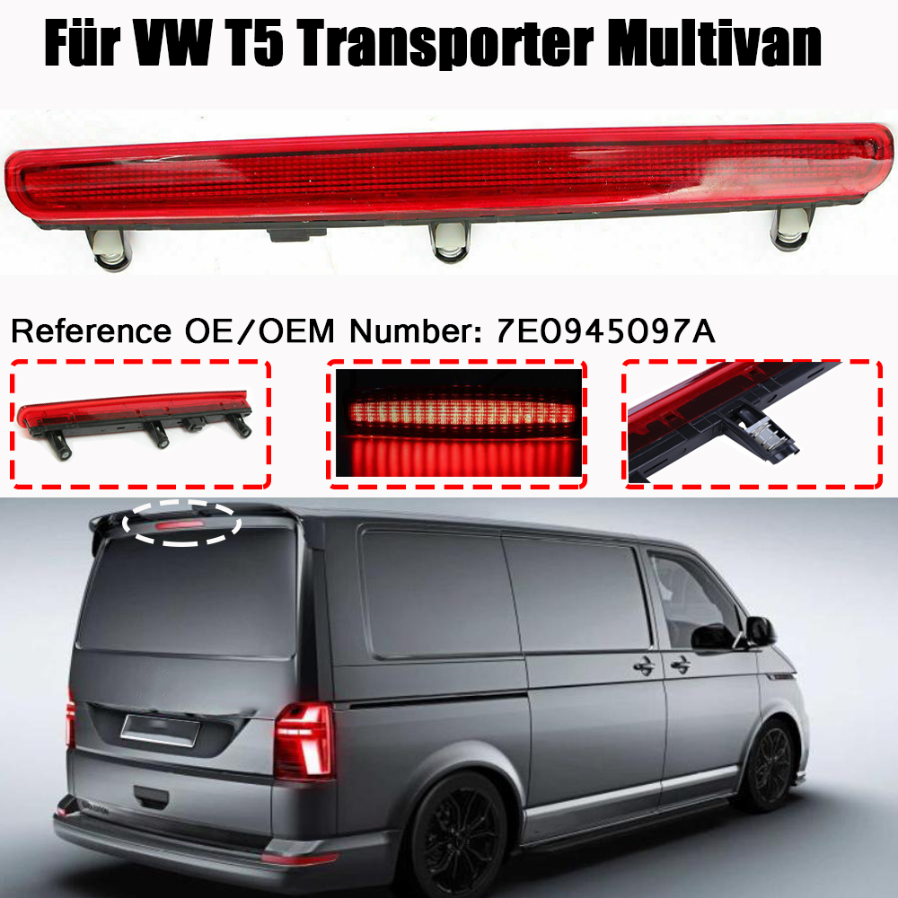 3. Bremsleuchte Bremslicht Zusatzbremsleuchte Für VW T5 Transporter  Multivan