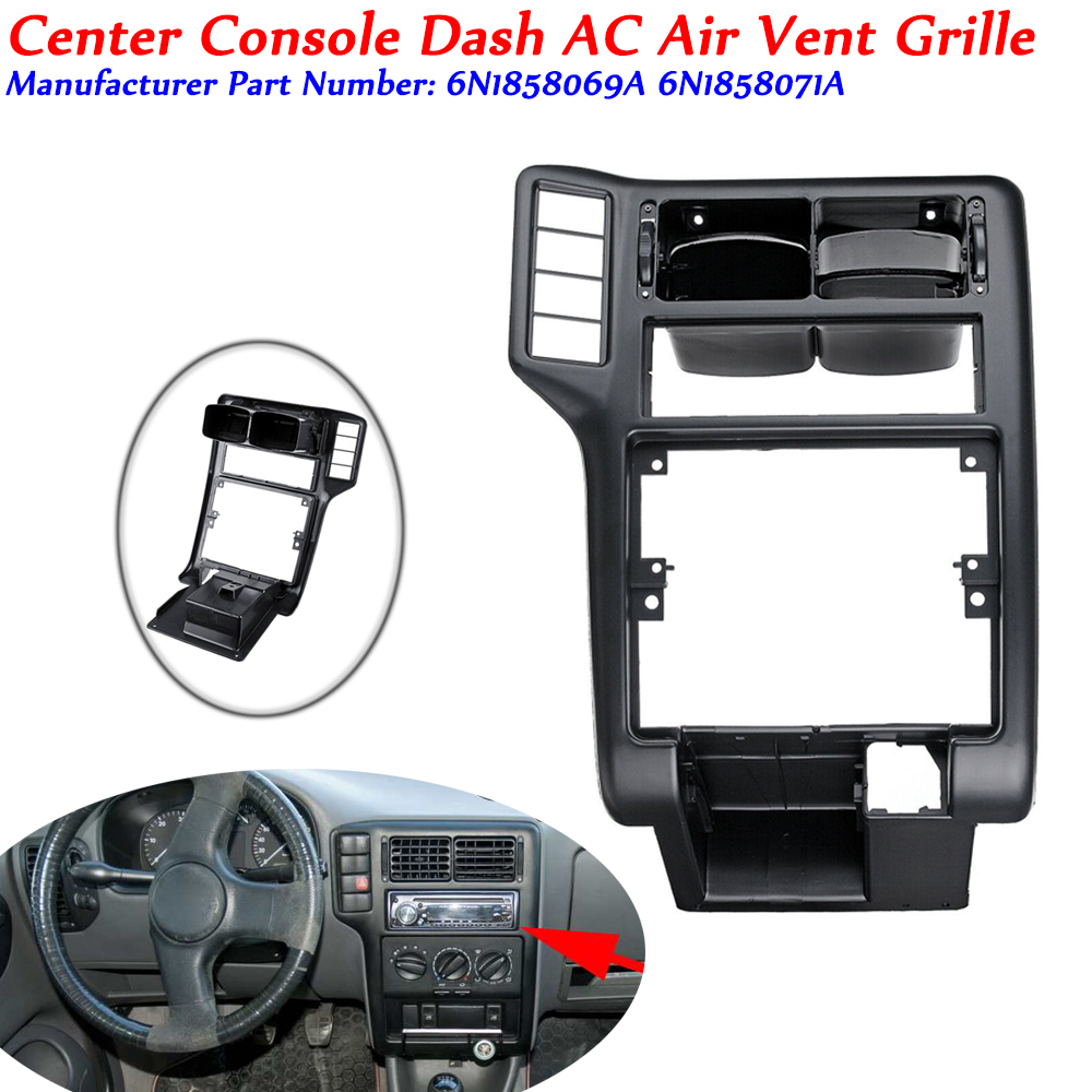 Inner Center Console Dash AC Air Vent Grille For VW POLO 1994-1997 Caddy  98-02