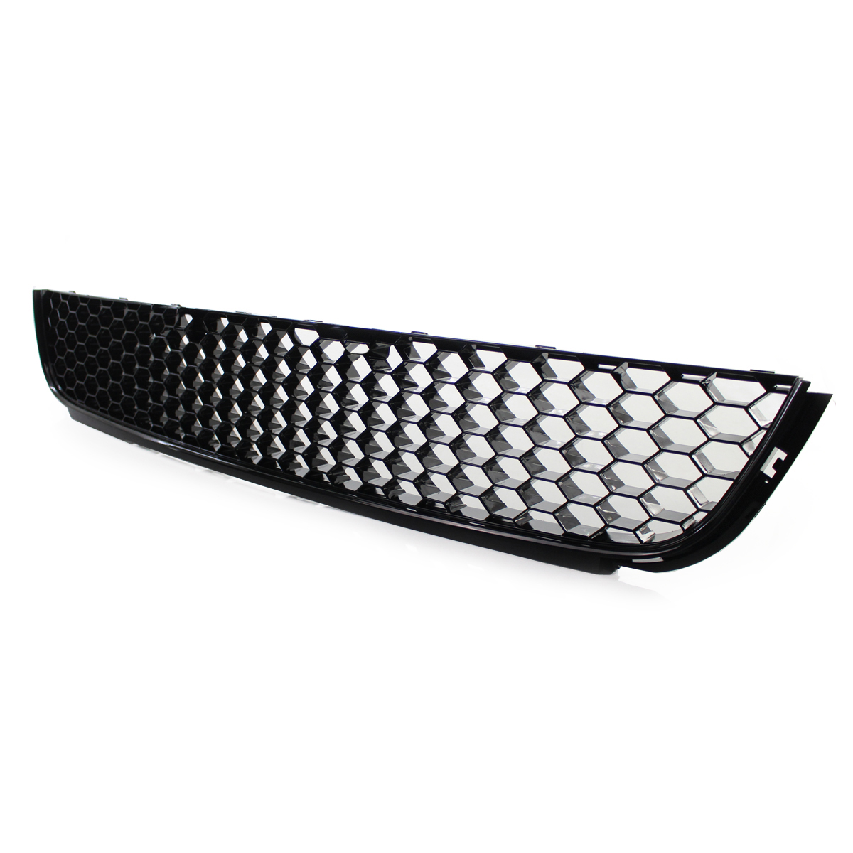 Black Front Lower Bumper L+R Fog Light Grill Cover Set For VW Golf MK6 2009-2013