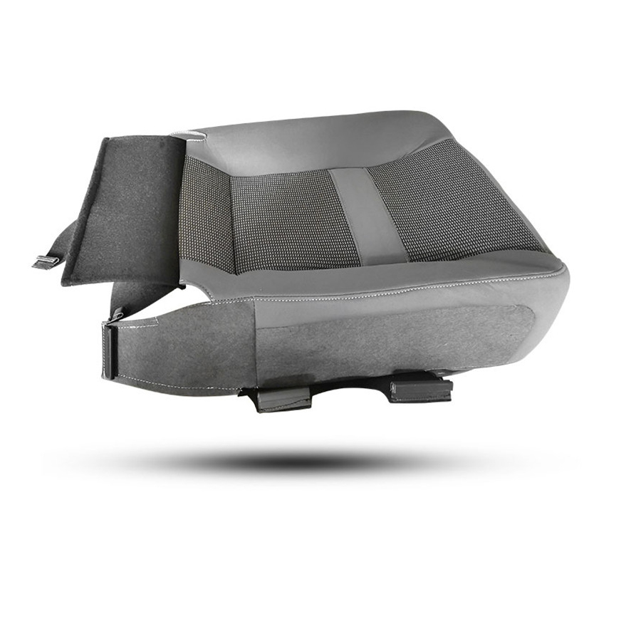 Front Left Driver Cloth Seat Bottom Cover For 2006-2010 Dodge Ram 1500 2500 3500 - Light Gray