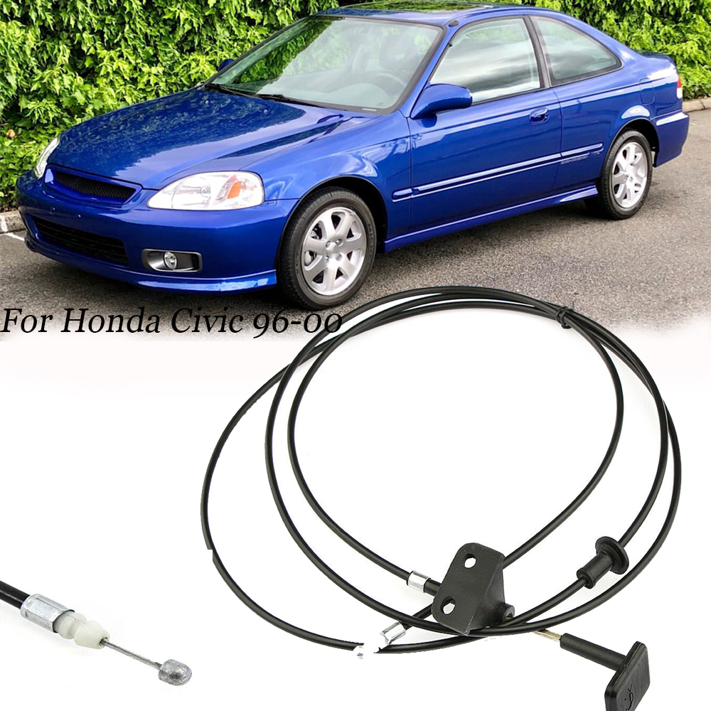 Hood Release Cable With Handle For 2001-2005 Honda Civic (2/4 Door) - OEM Replacement 74130-S5D-A01ZA - View #14