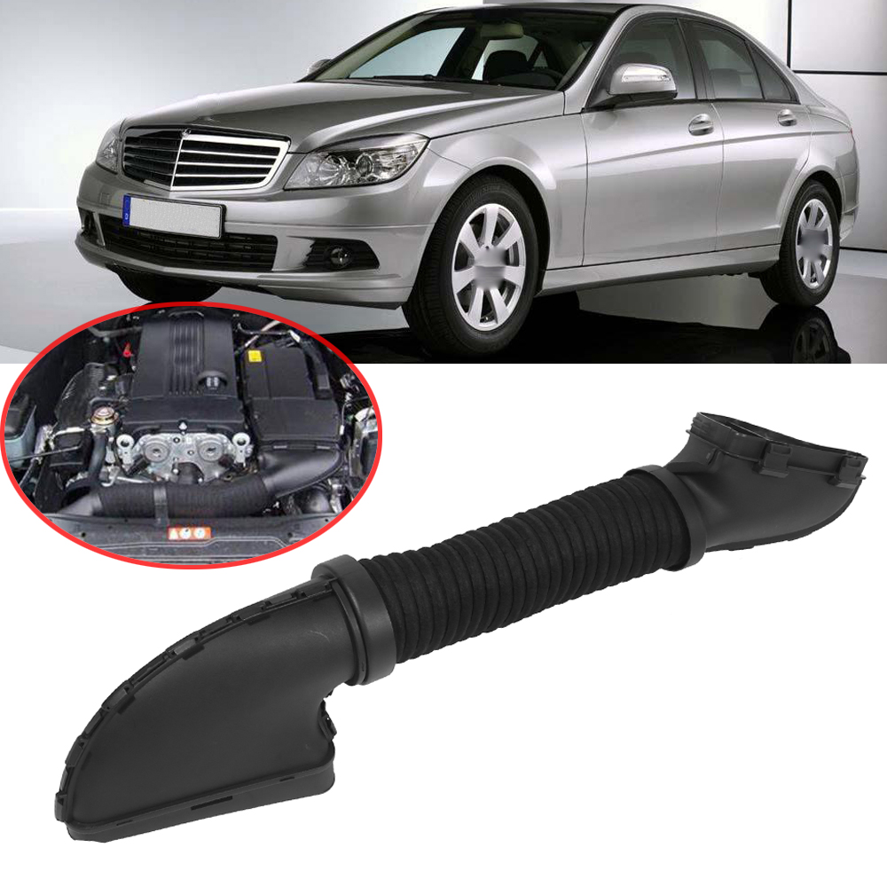 Pair Of Air Intake Duct Hoses For 2008-2012 Mercedes C300 W204 & E350 W212 - Black