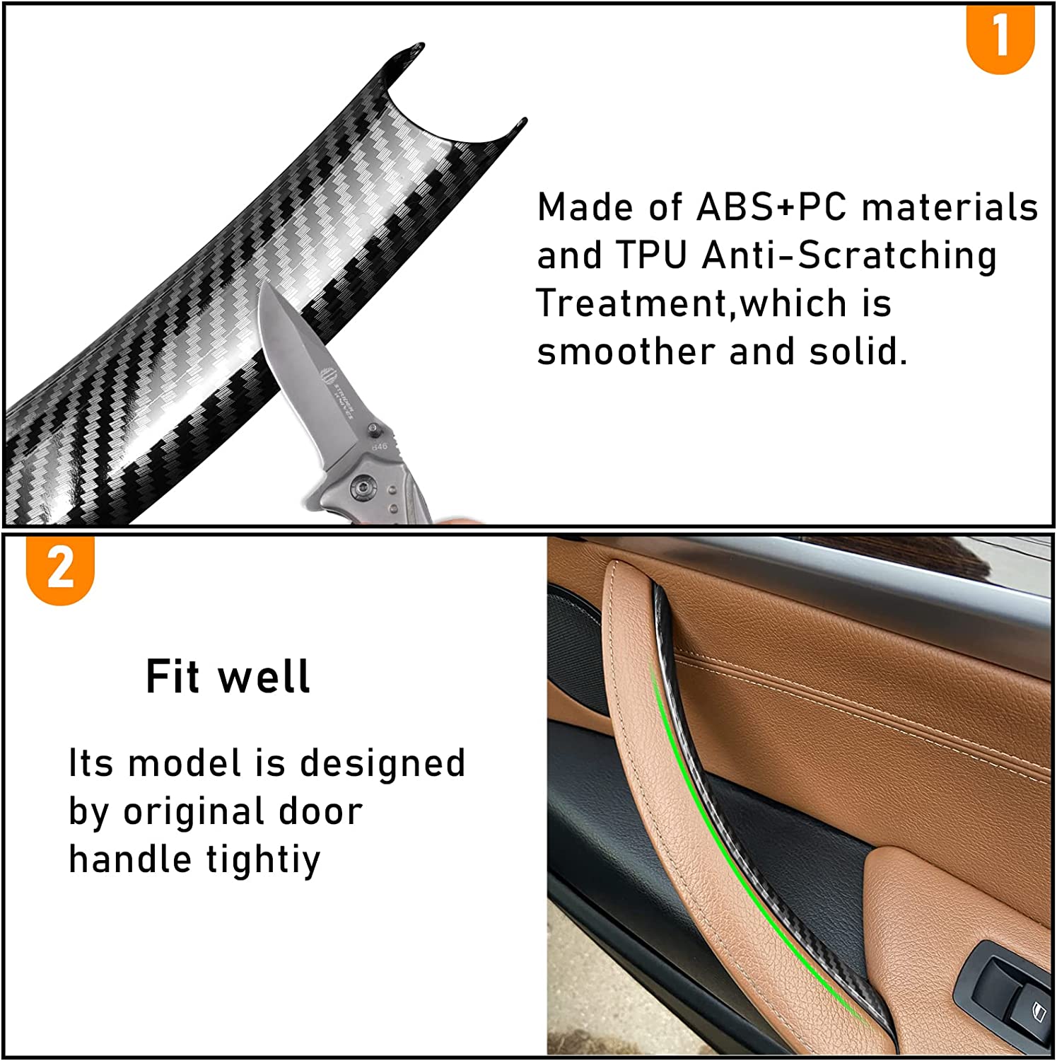 Cnkaka036 Car Inner Door Handle Panel Tirm Plastic Cover