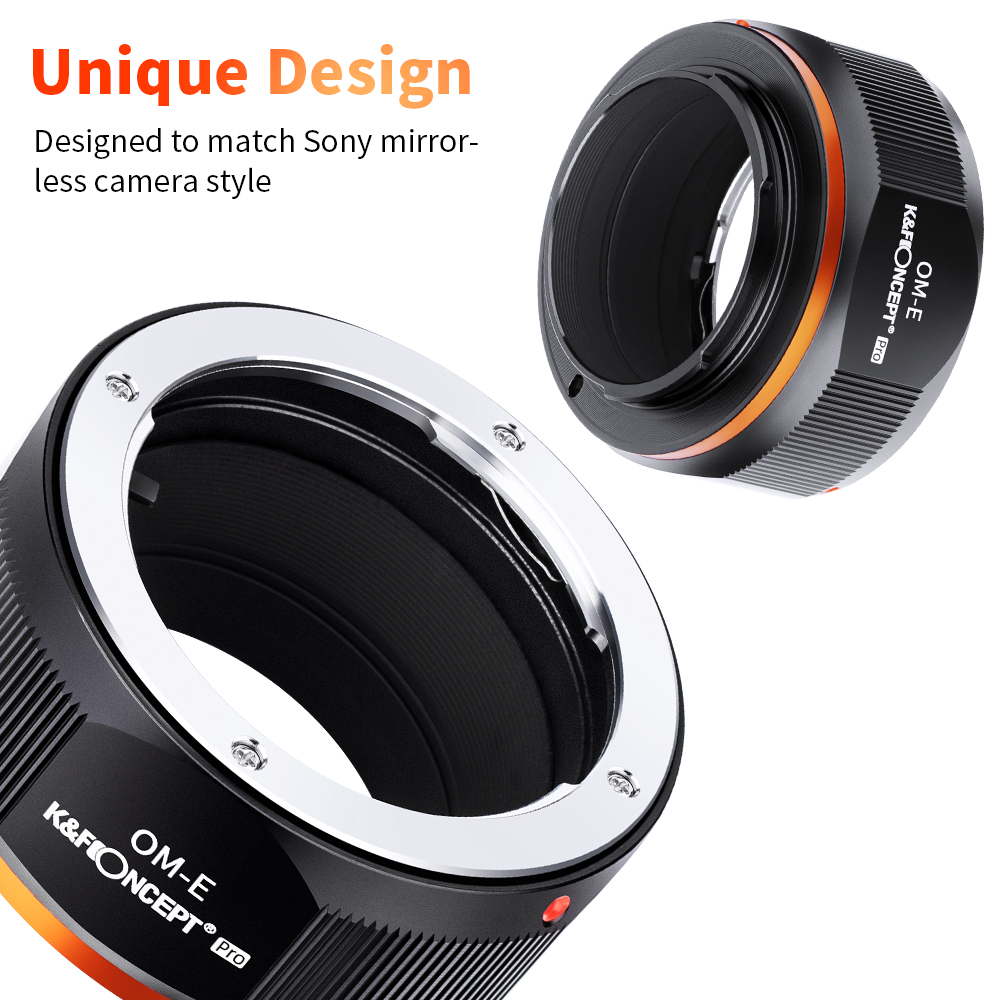 K&F CONCEPT Lens Mount Adapter Olympus OM Lens to Sony NEX (E