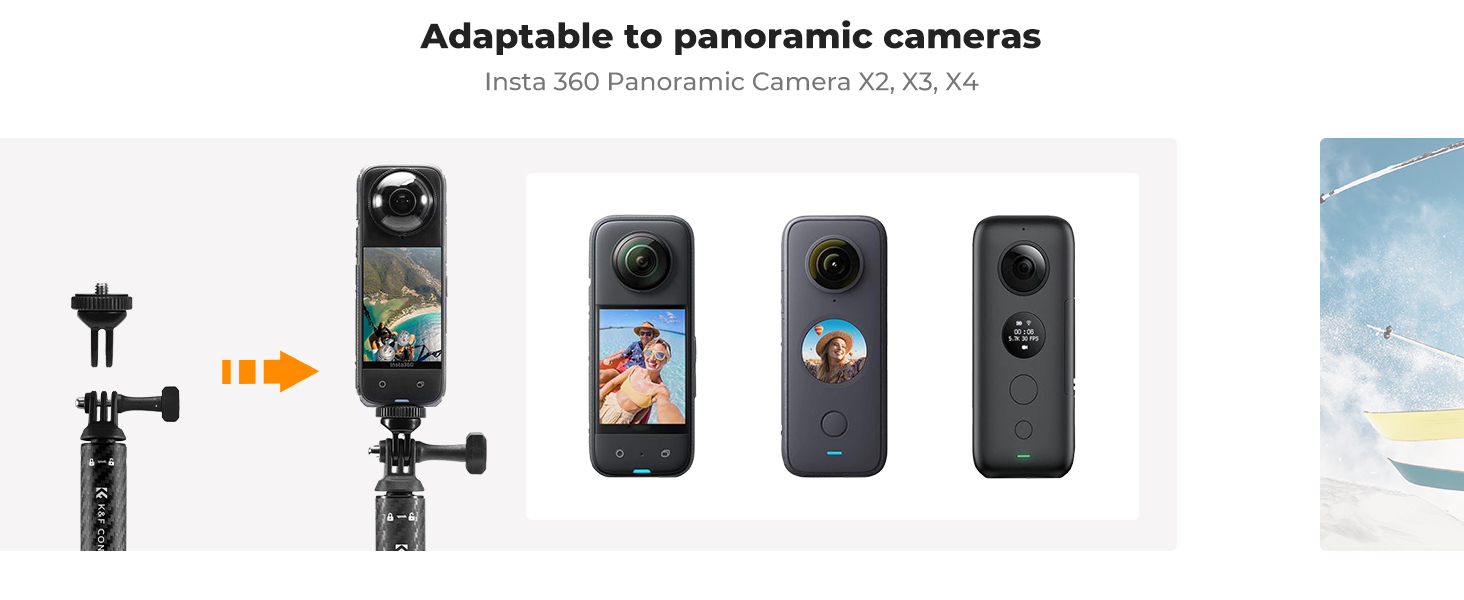 Action Camera K&F Concept MS-21 Invisible Selfie Stick Price In