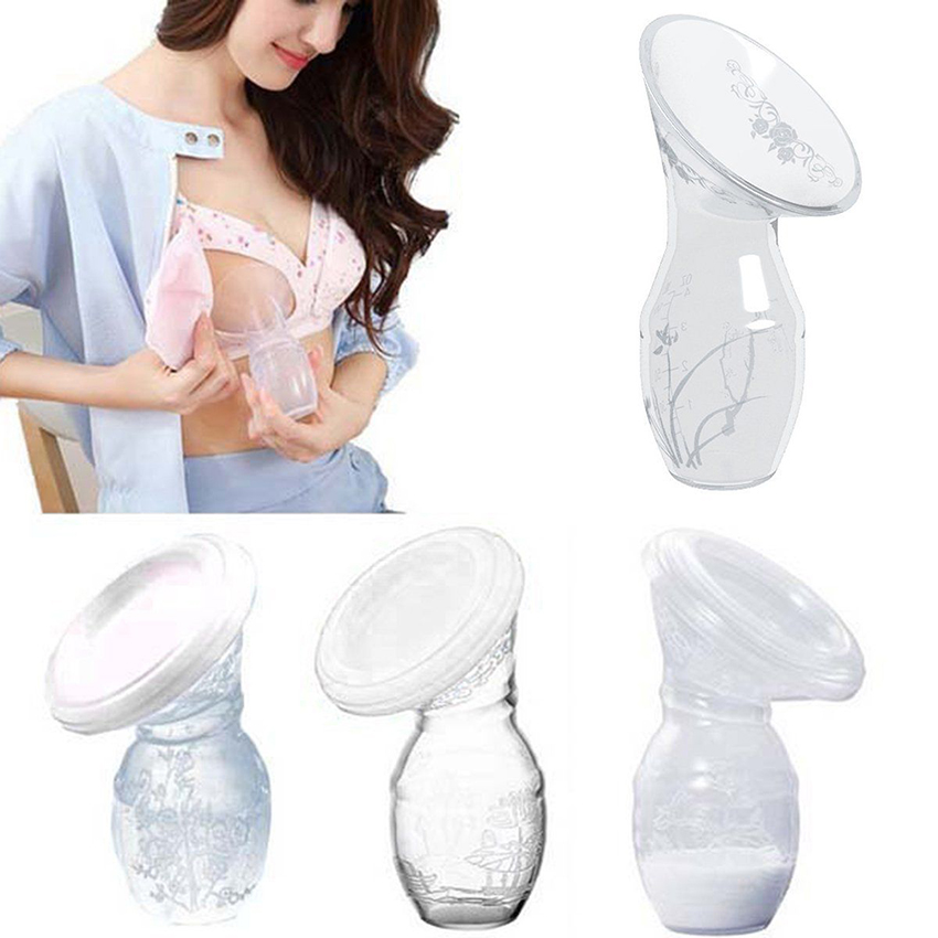 Silicone Manual Breast Mom Breastfeeding Pump Baby Feeding Milk Saver Suction