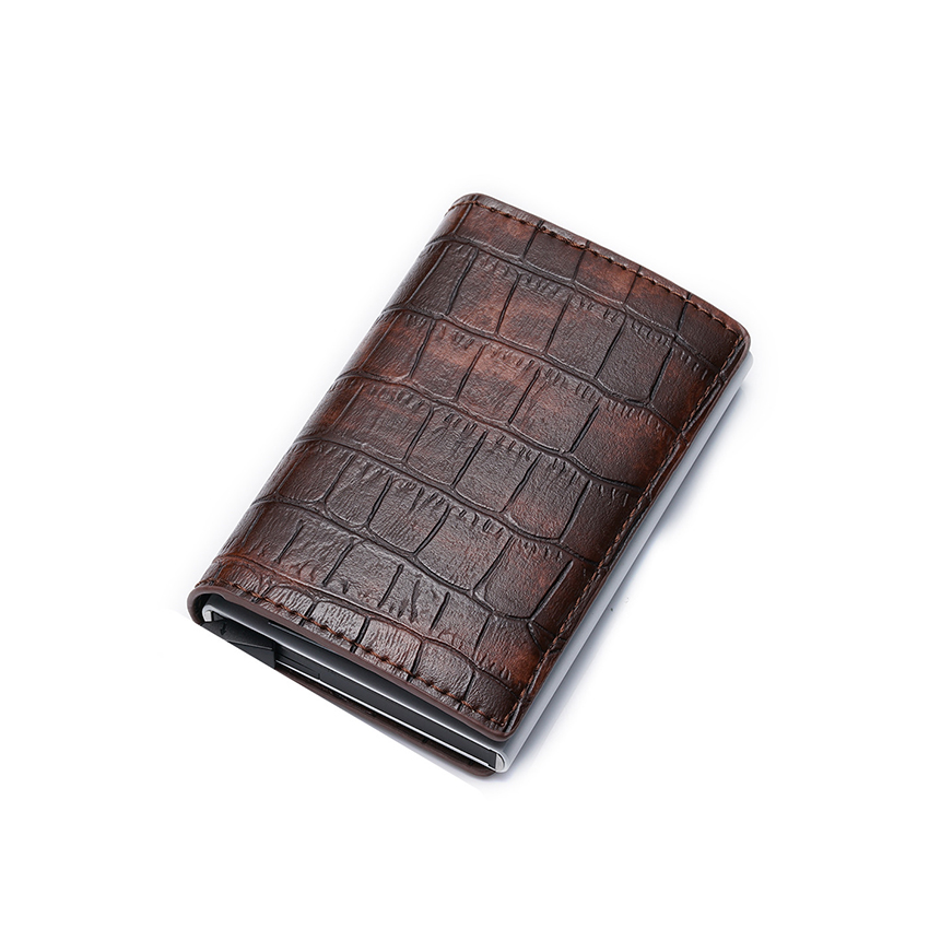 PU Leather ID Credit Card Holder Money Cash Wallet Clip RFID Blocking Purse
