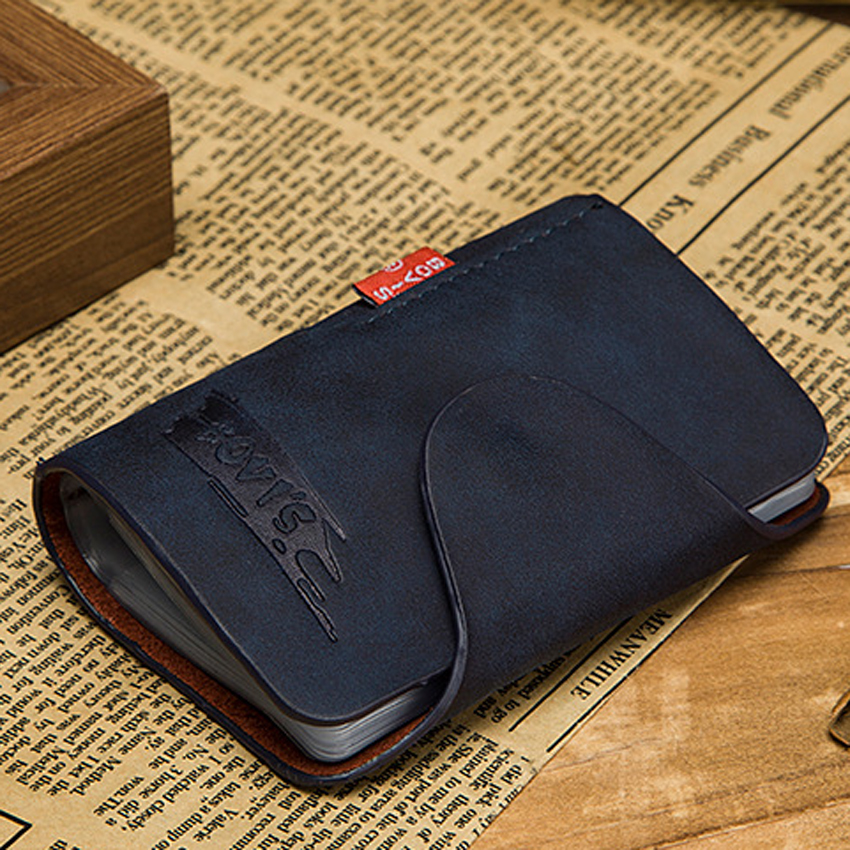 Mens Luxury Soft Leather Business ID Credit Card Holder Wallet Purse 20