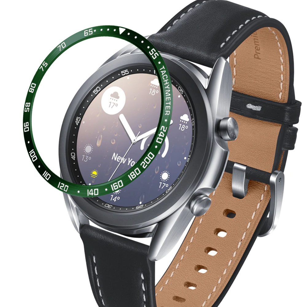 For Samsung Galaxy Watch 3 Watch Ring Adhesive Cover AntiScratch Metal