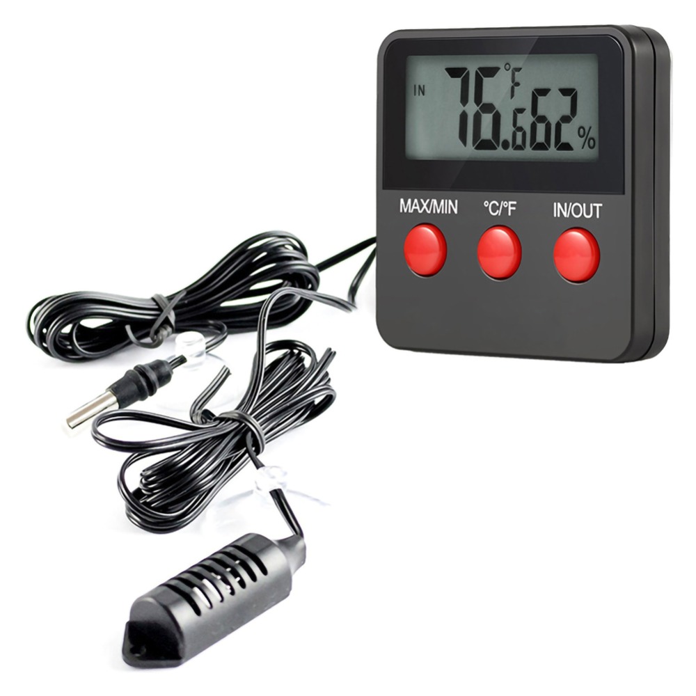 1Pc Temperature Humidity Tester Incubator Pet Dog Tortoise Hatching