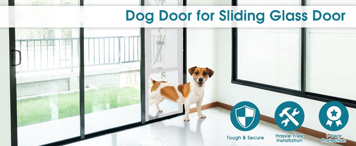 Sliding Glass Dog Door Pet Safe Adjustable Height Insert Install