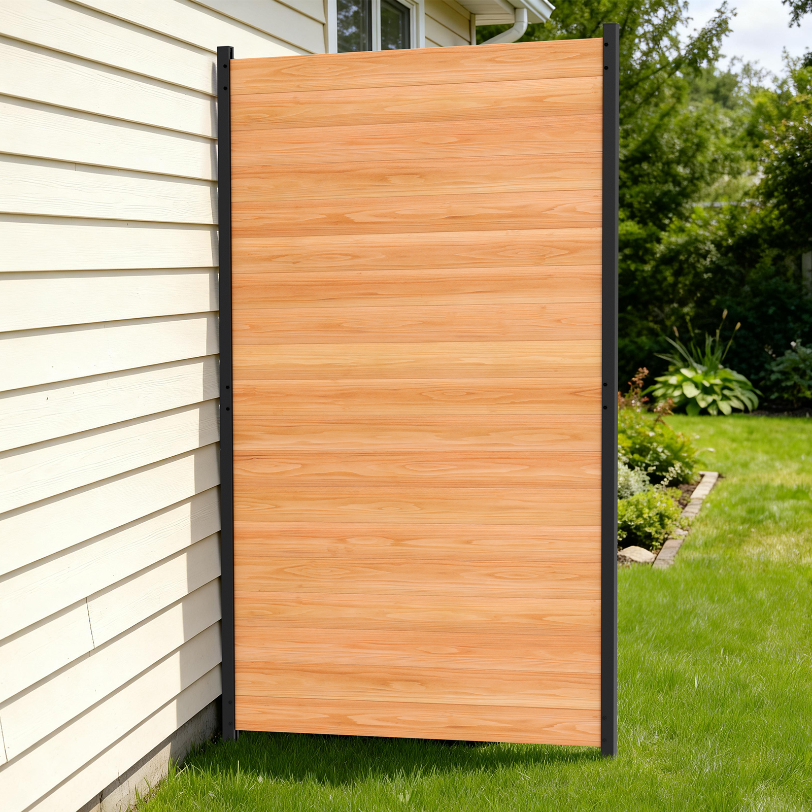 NAIZEA Privacy Fence Air Conditioner Fence 38*73IN/ 38*60IN Privacy Trash Fence