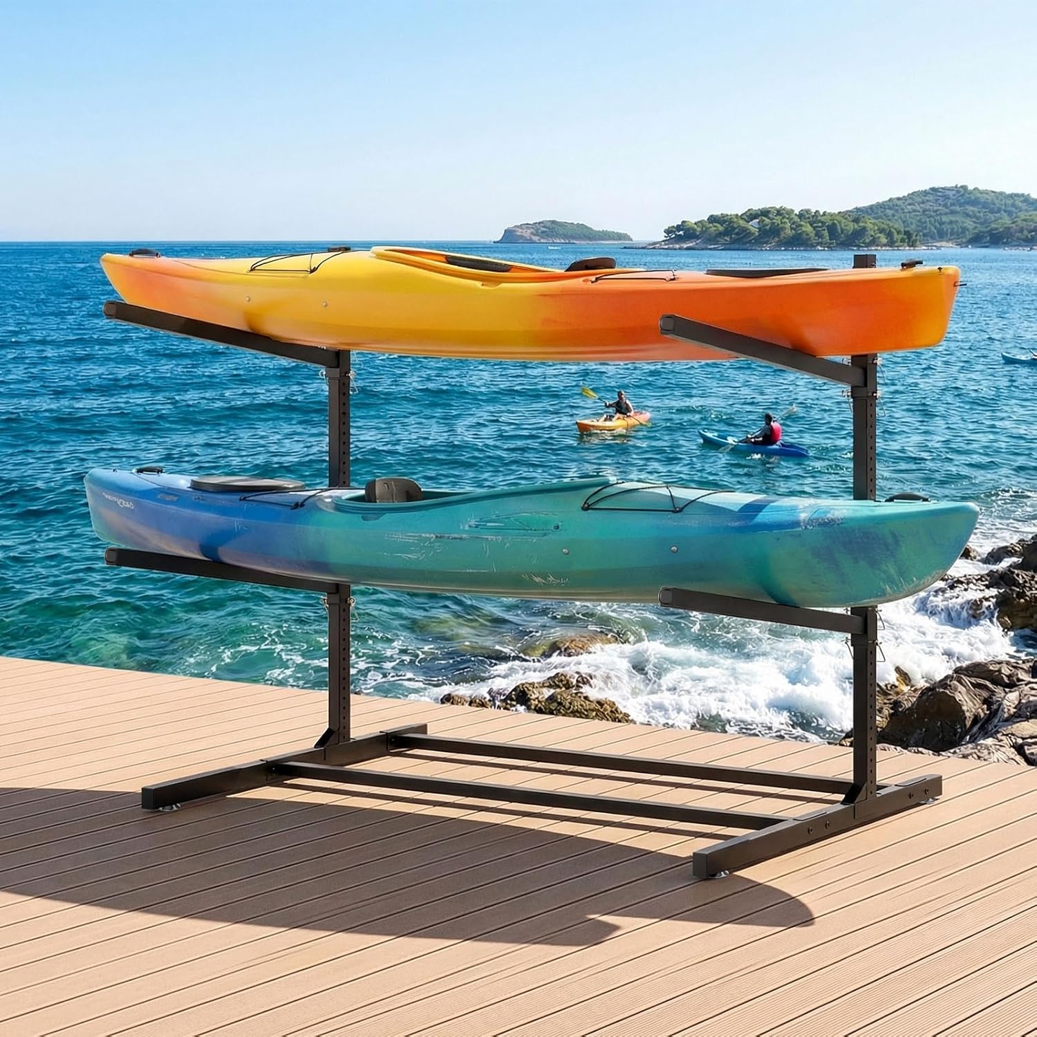 Storage Rack Freestanding Wall Mount 2 & 4 Tier Kayak Holder