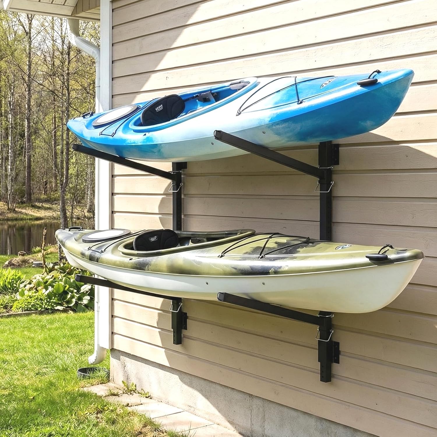 Storage Rack Freestanding Wall Mount 2 & 4 Tier Kayak Holder