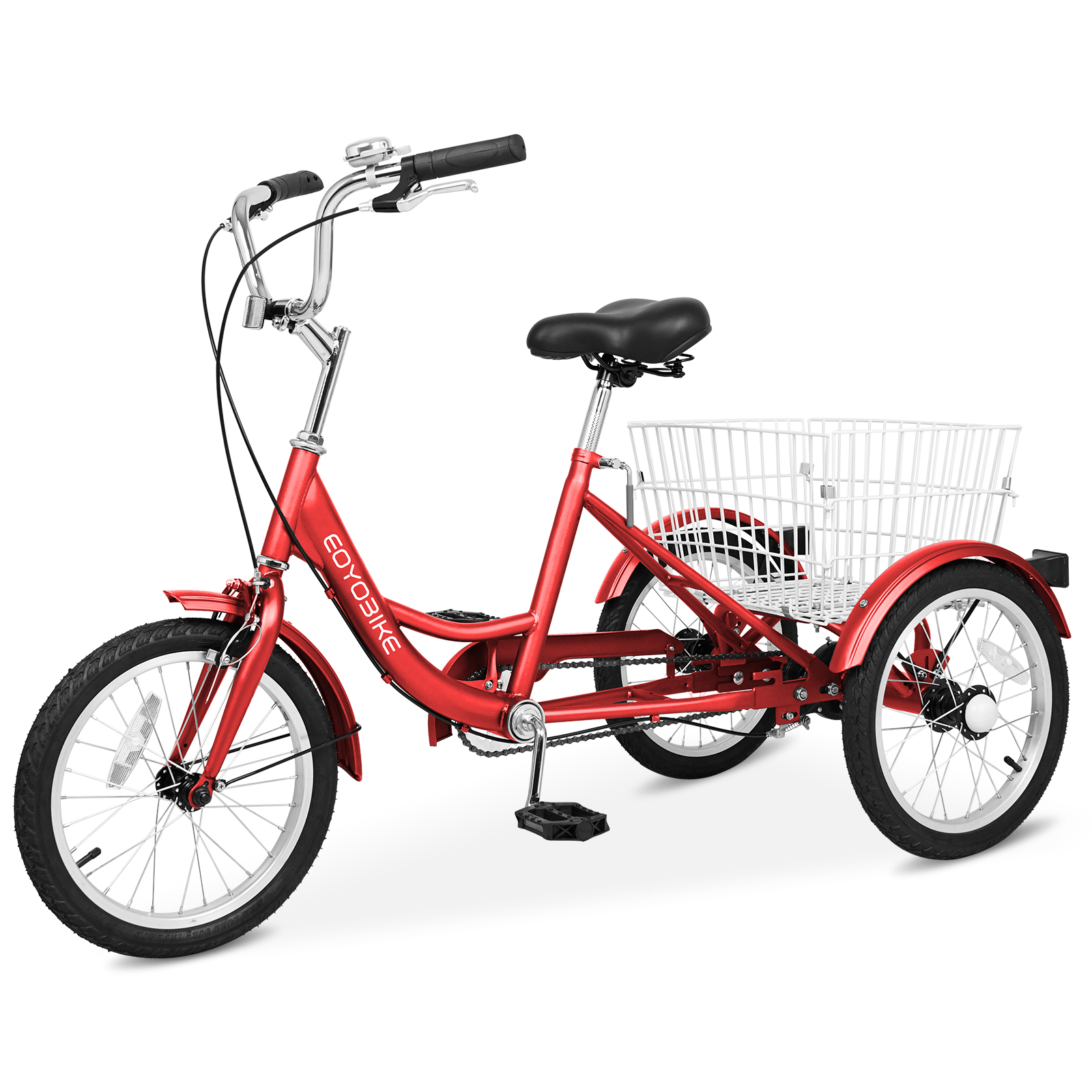 H&ZT 16" Trike Tricycle Trike Cruiser Bike for Beginner Riders Boy Girl Low-Step
