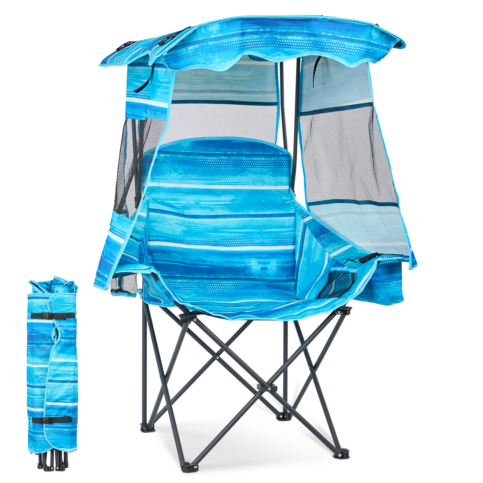 S With Canopy Shade Portable Heavy Duty Outdoor Beach Chair