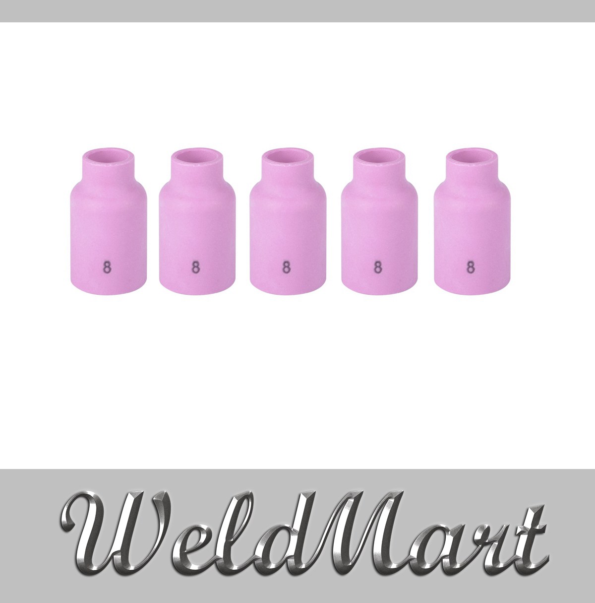 5 pack 54N14 SR TIG Ceramic Cup // Nozzle #8 GAS LENS WP-17 //18 // 26
