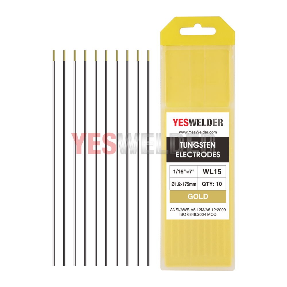 TIG Welding Tungsten Electrode 2/% Thoriated Red, WT20 .040/"-1//16/" 10-pk