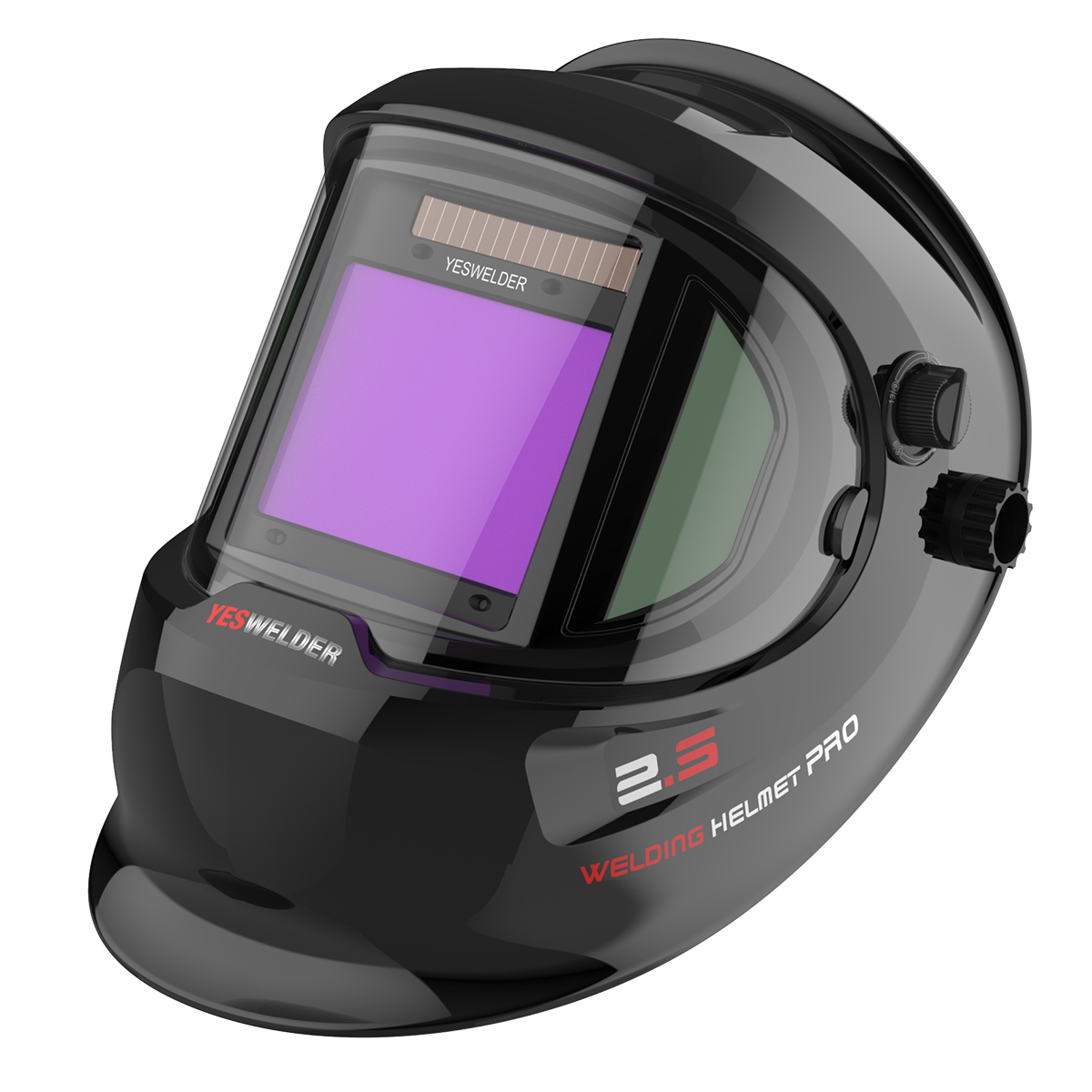 YESWELDER Large Viewing True Color Auto Darkening Welding Helmet with