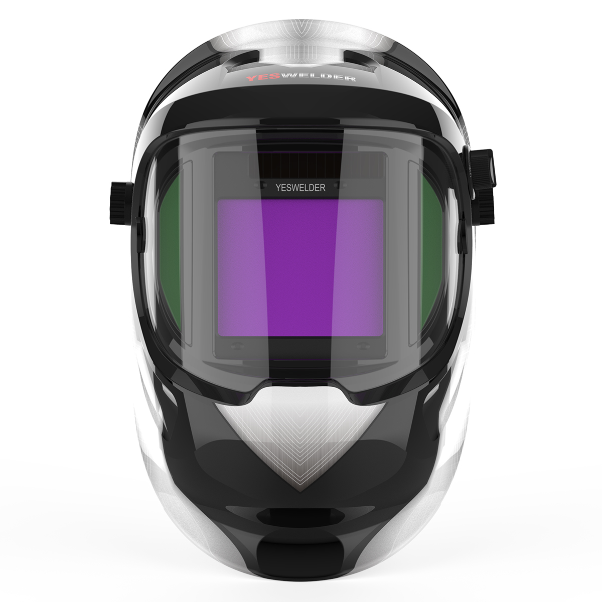 Large View True Color Solar Power Auto Darkening Welding Helmet With 2 Side View Ebay 8475