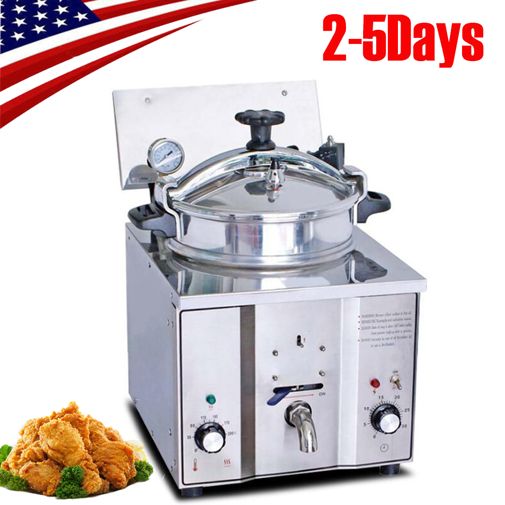 16l Commercial Electric Countertop Pressure Fryer Chicken Fish