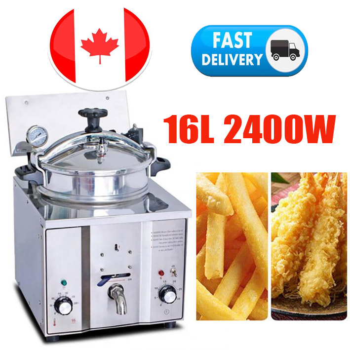 16L Commercial Electric Countertop Chicken Pressure Fryer Restaurant
