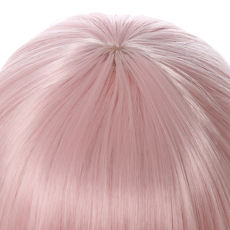 Nekopara Vanilla Cosplay Wig Pink Long Straight Bangs Panytails Hair ...