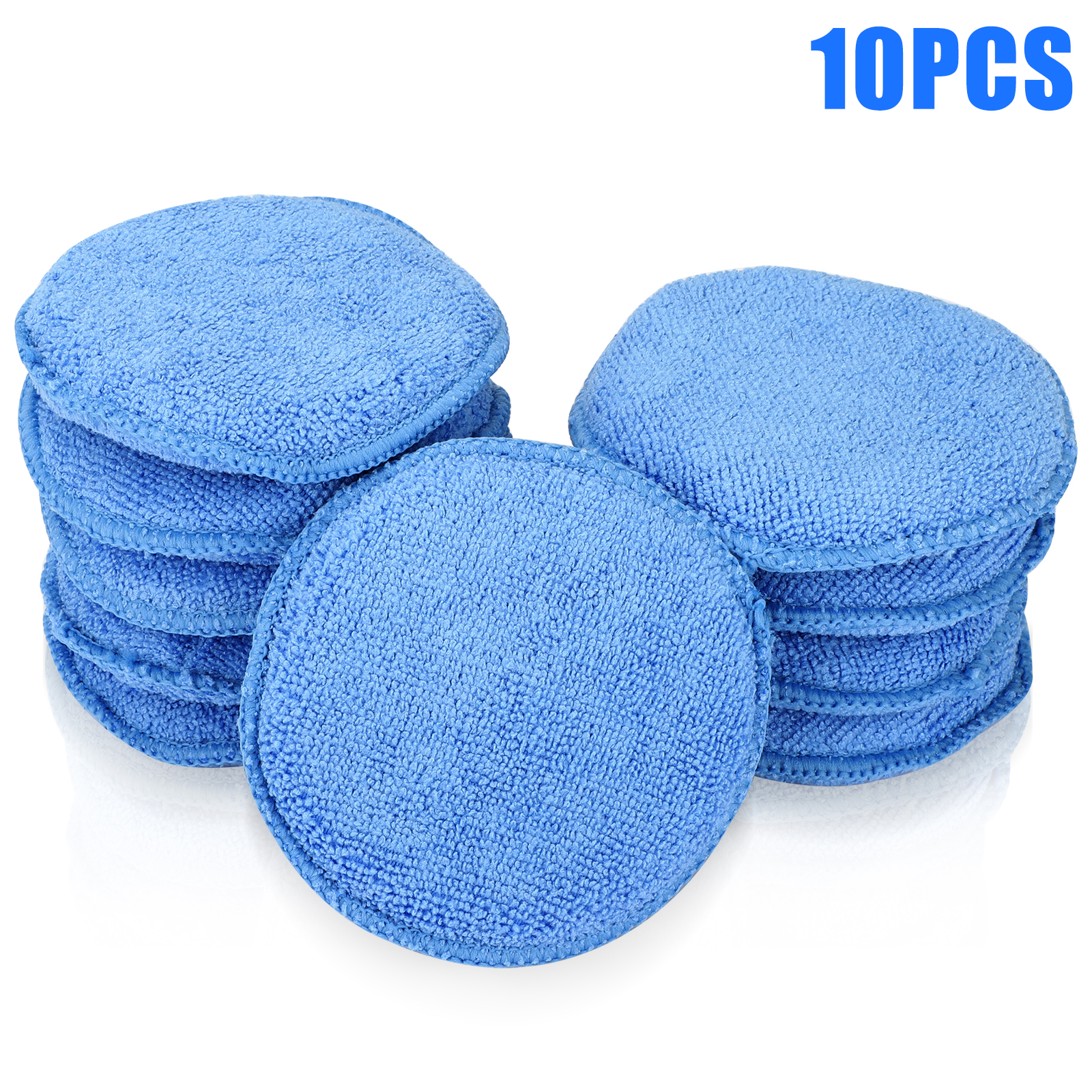 20/10x 5" Microfiber Foam Sponge Applicator Pads Car Buffing Polish Wax Cleaner - Picture 10 of 11