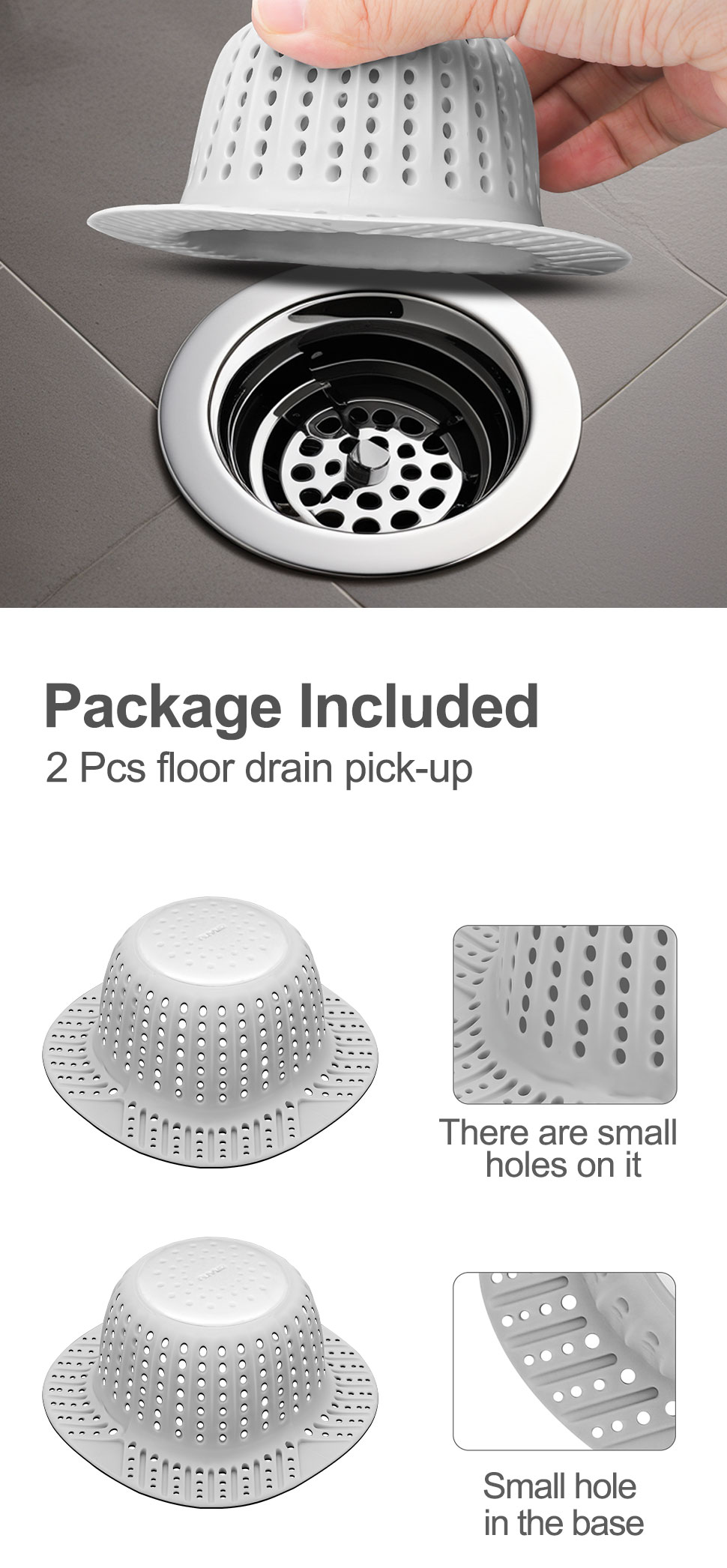 WSYLEN 3 in 1 Kitchen Sink Drain Strainer and Stopper Combo, Stainless Steel Pop Up Kitchen Sink