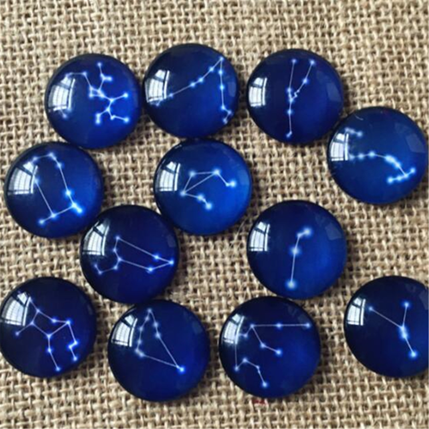 50PCS Lovers Couple Red Balloon Glass Cabs Flat Back Jewelry Fit Dome Cameo DIY