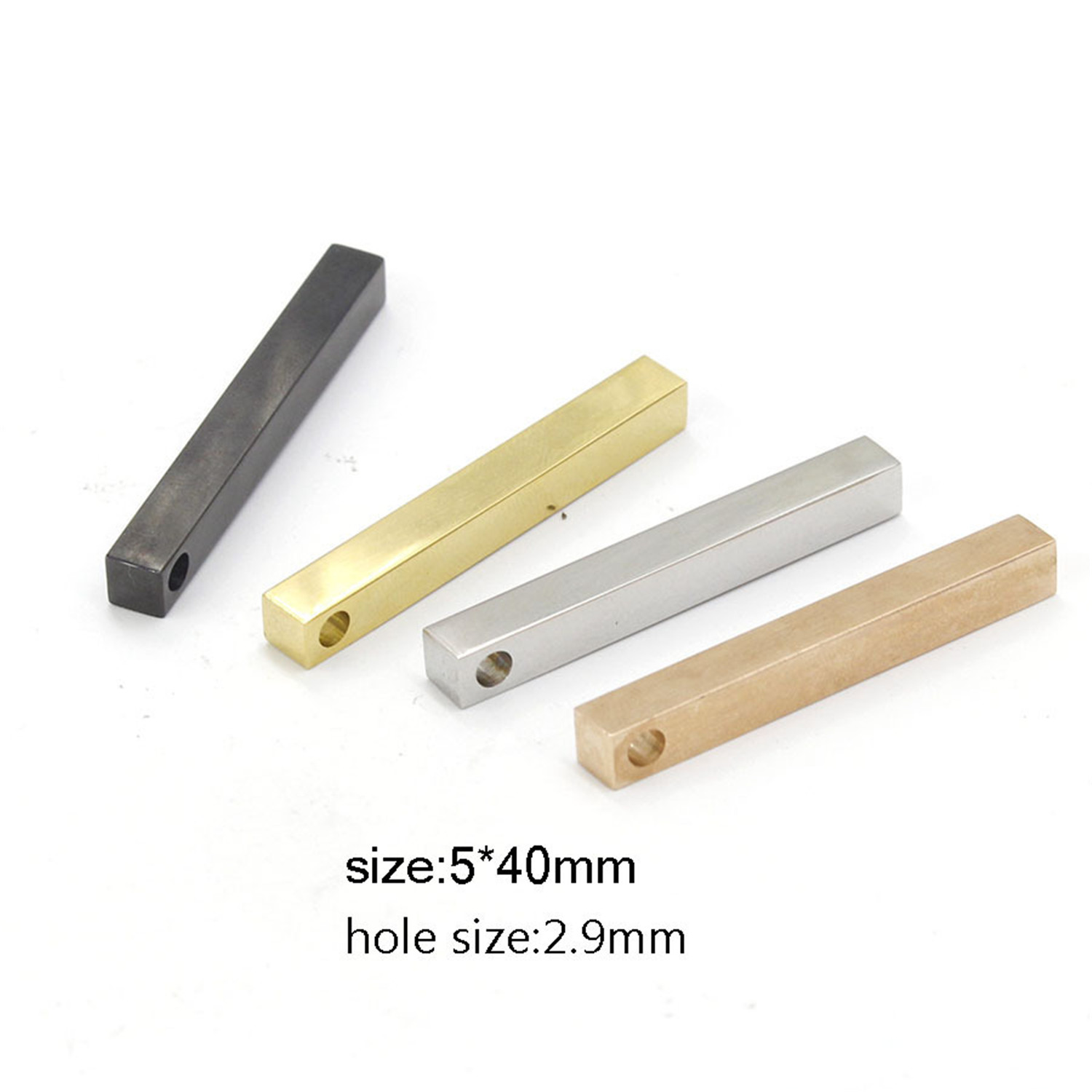 5pcs Stainless Steel Assorted Wheat Ears Design Pendant Charms DIY Accessories