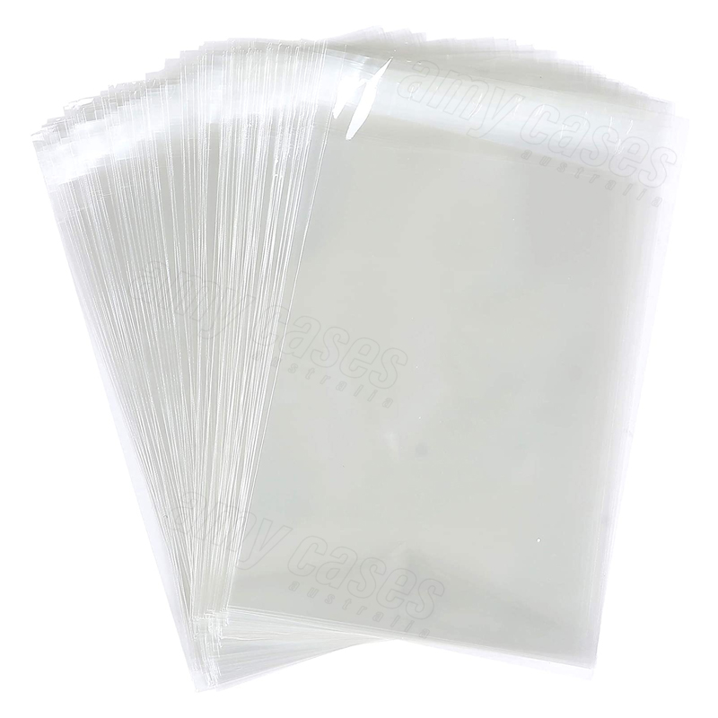 100pcs PSA Slab Sleeve Resealable Bag Self Adhesive Ultra Clear Cards ...