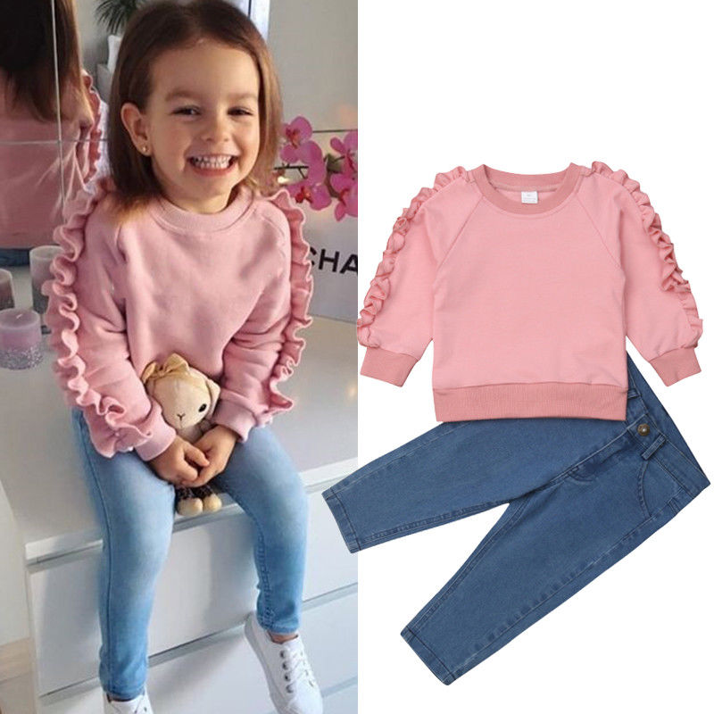 denim clothes for baby girl
