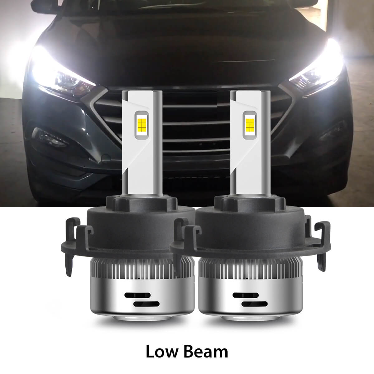 Custom LED Headlight Bulb H7 Fit for Hyundai Tucson 216-2020 LOW Beam ...