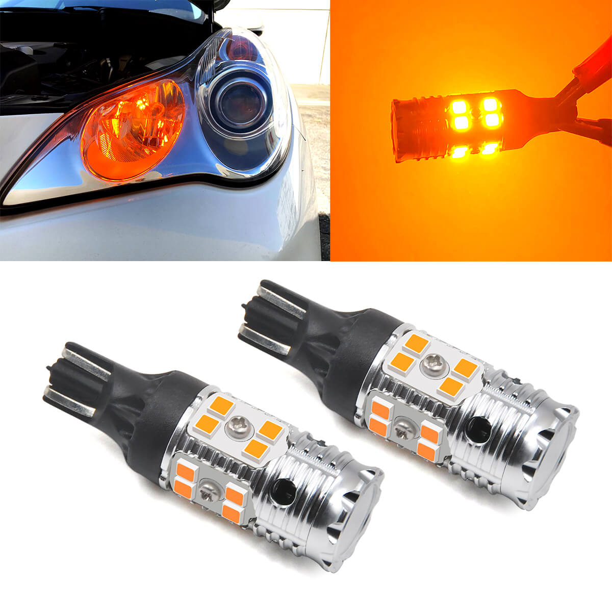 LED Rear Turn Signal Light Bulb for Toyota Tundra 2014-2021 No Hyper