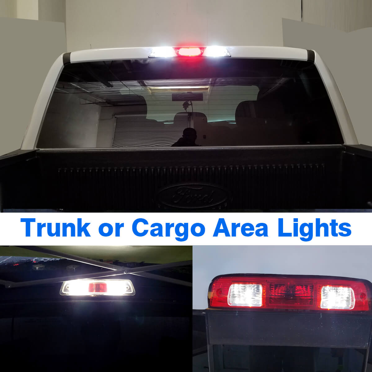thumbnail image 2 of Atenquru 912 921 LED Cargo Trunk Light Bulb For Ford F-150 2000-2024 – Cold White, 6000K, CANbus, 2-Pack 2 of 2