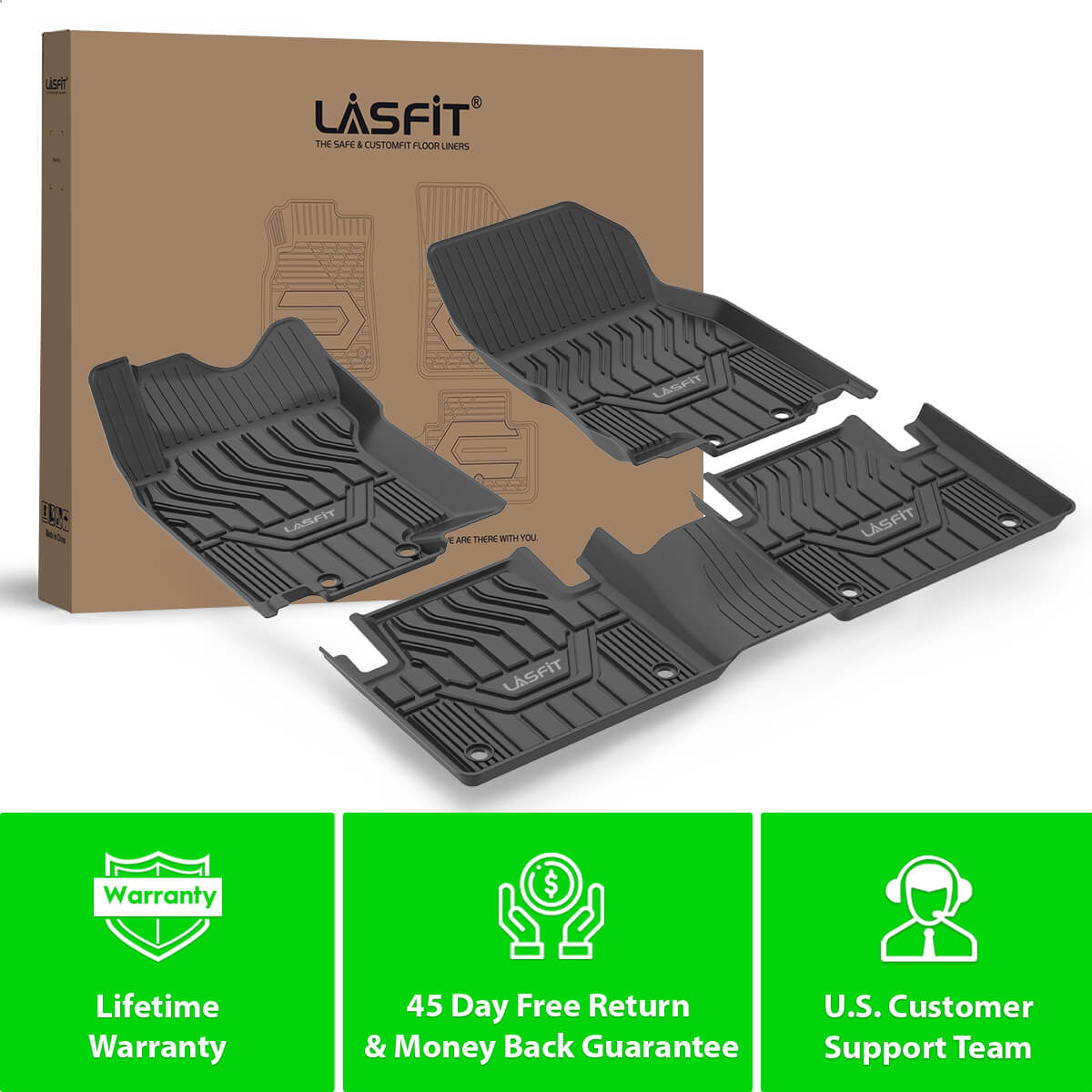 Lasfit Floor Mats for Honda CRV 2018 2019 2020 2021