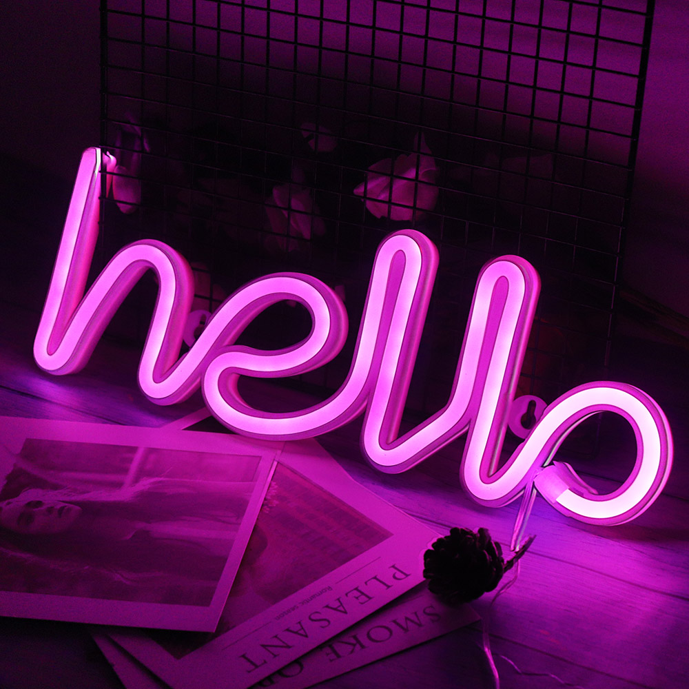 Purple Make Your Own Neon Sign Led Wall Light Bar Bedroom Decor Lamp Christmas Gift by SOS 