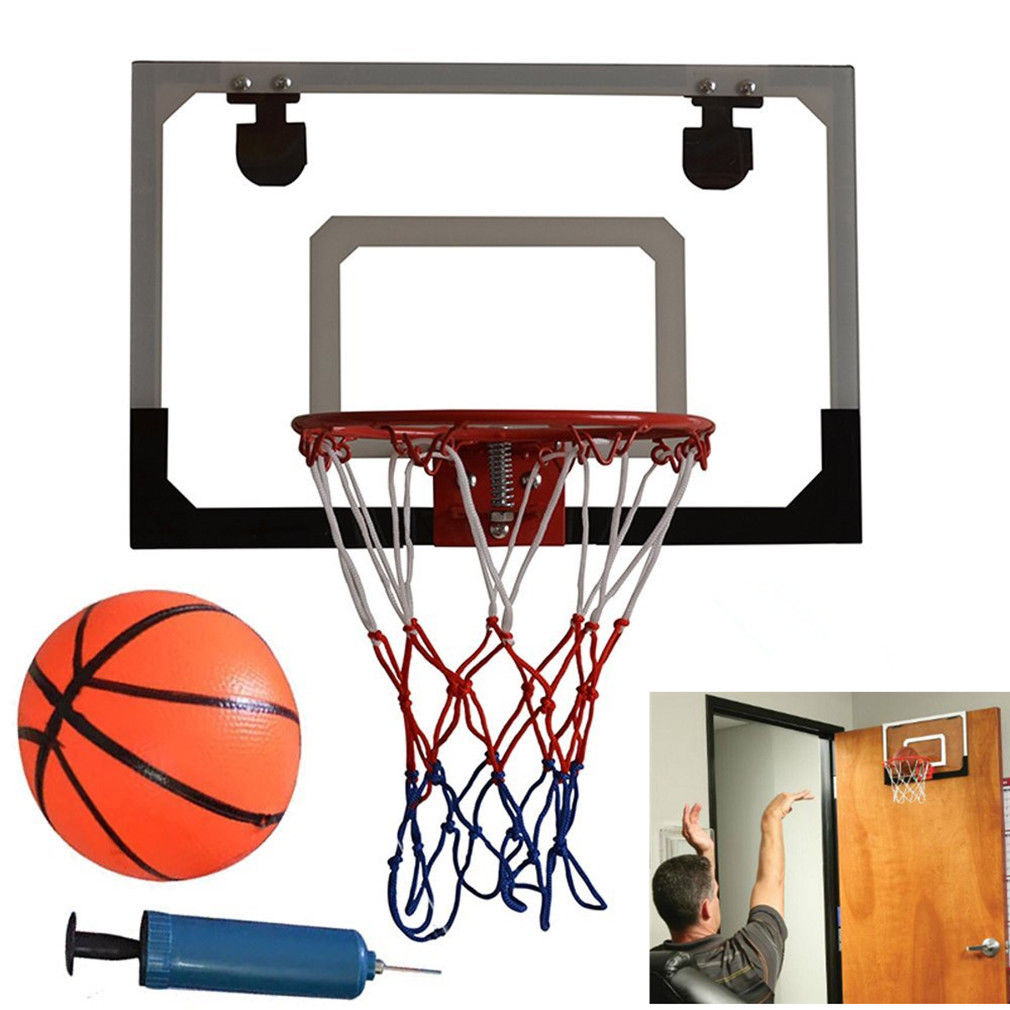 Mini Basketball Hoop System Indoor Outdoor Home Office Wall Basketball