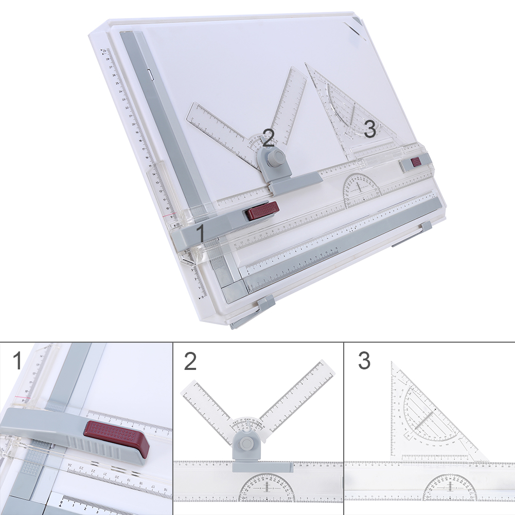 Pro Architect A3 Drawing Drafting Board Ruler Table Adjustable Angle