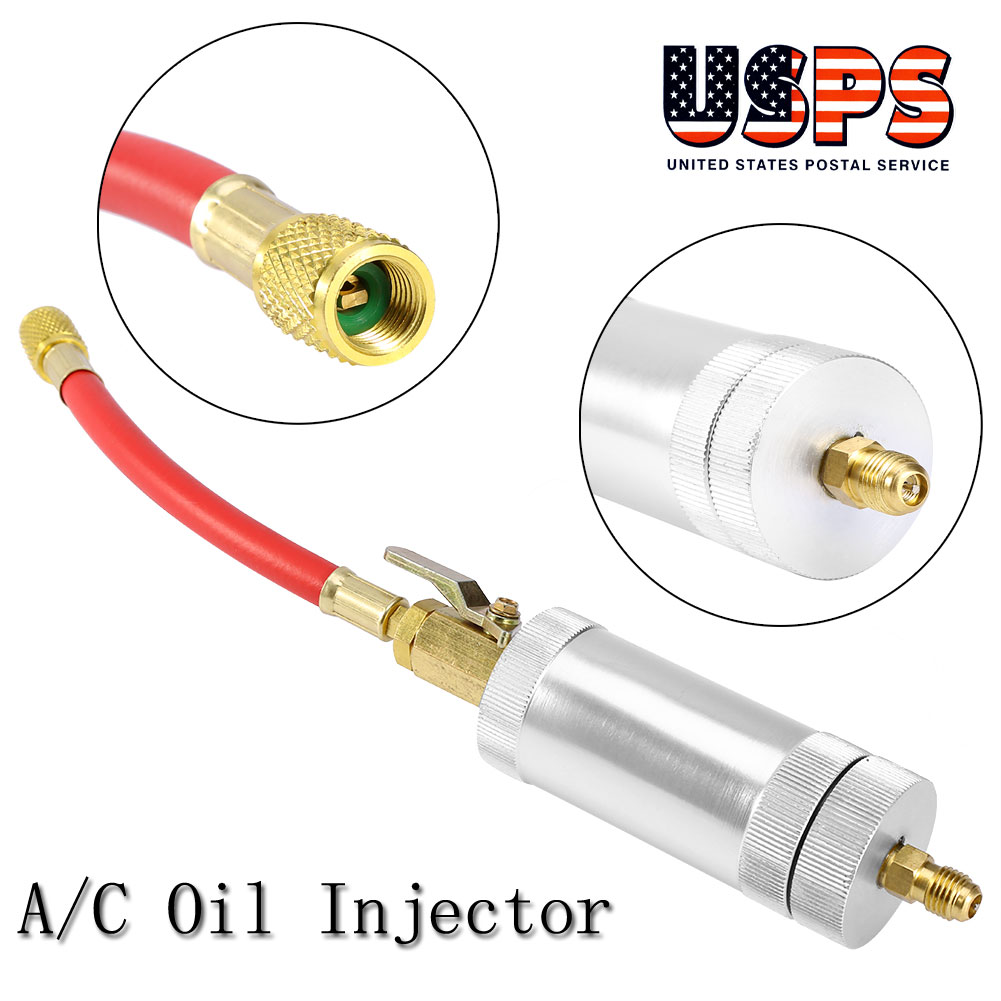 Car A//C Oil /& Dye Injector Low R12 or R134A Quick Coupler Adapter Kits Injection