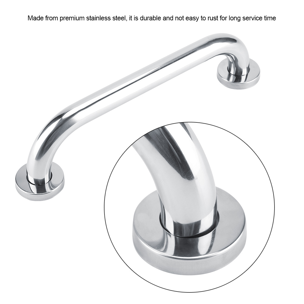 No Slip Bathroom Safety Grab Bar Textured Steel Handicap Handle Rail No Slip Bathroom Safety Grab Bar Textured Steel Handicap Handle Rail Shower Grip