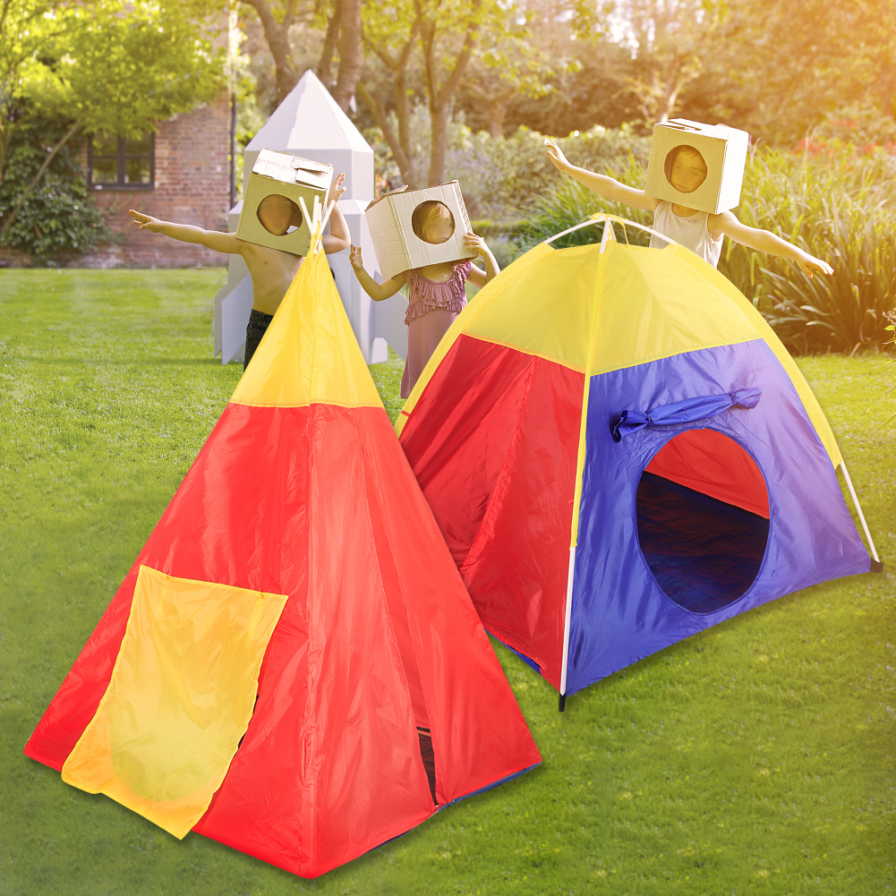 7IN1 Kids Toddlers Tunnel Pop Up Play Tent Cubby Playhouse Indoor