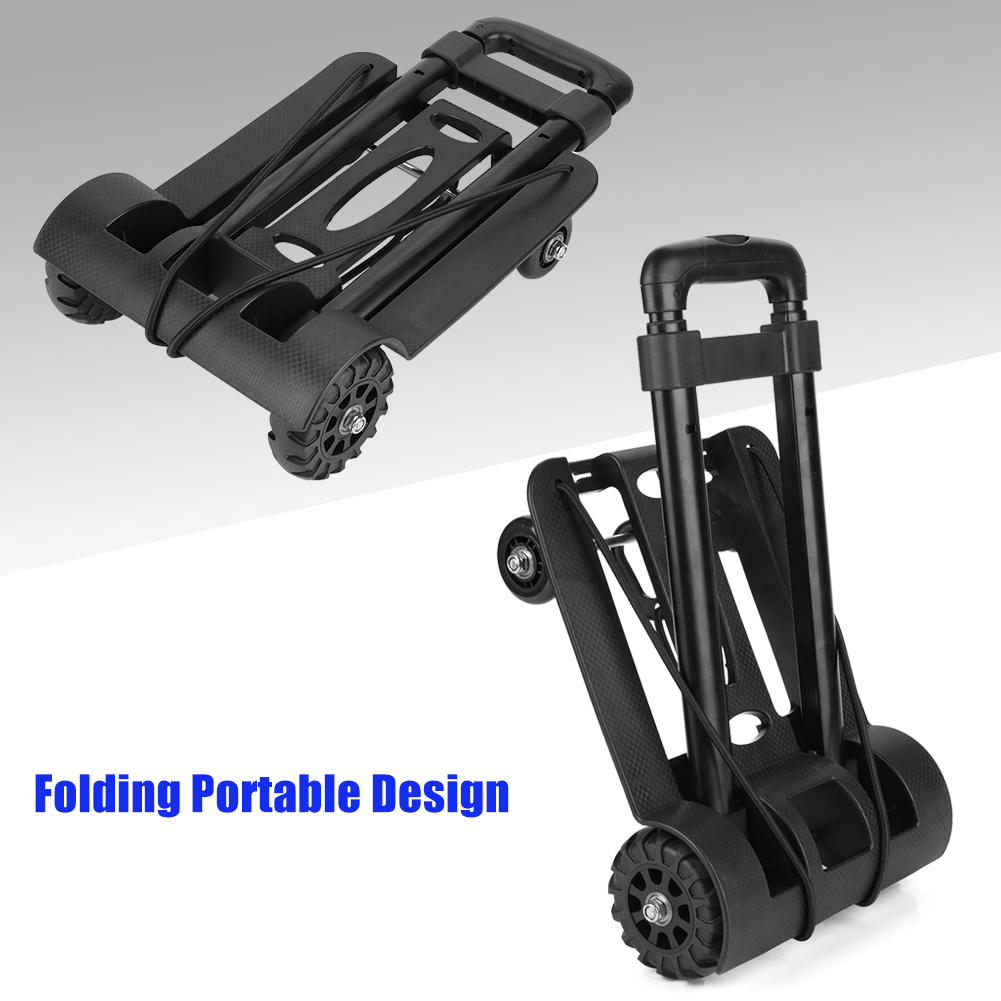 Lightweight Portable Folding Luggage Cart Hand Trolley Wheel Truck Load