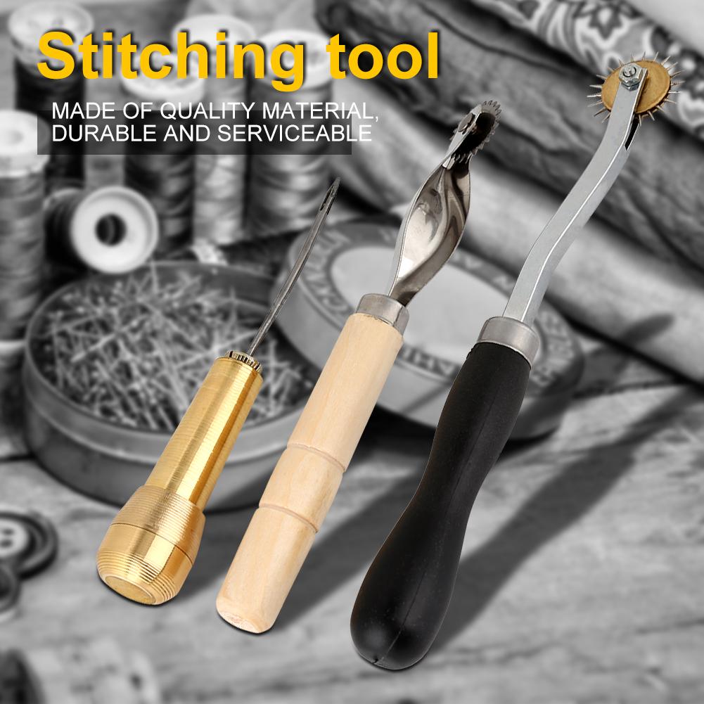 Leder Werkzeuge Set 48 tlg Lederhandwerkzeug für Leder Bearbeitung DIY