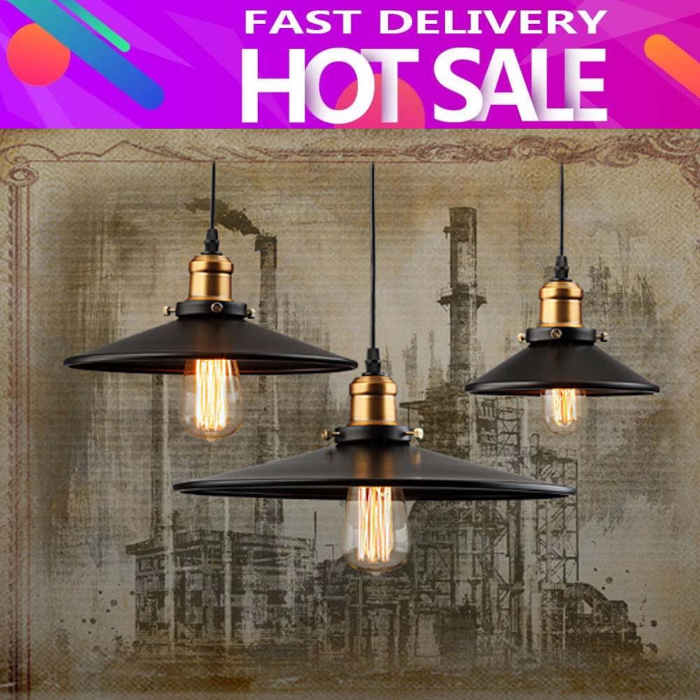 Black Shop Home Industrial Pendant Lamp Kitchen Bar Hanging