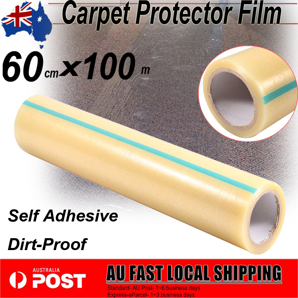 Carpet Floor Protection Self Adhesive Protector Clear Roll Cover Dust