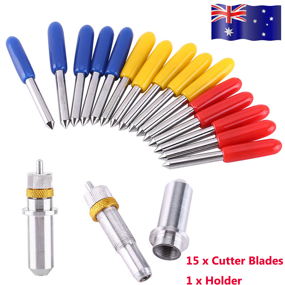 15pcs 30//45//60 Degrees Vinyl Cutting Plotter Blades for Roland Plotter Roland Blade Holder